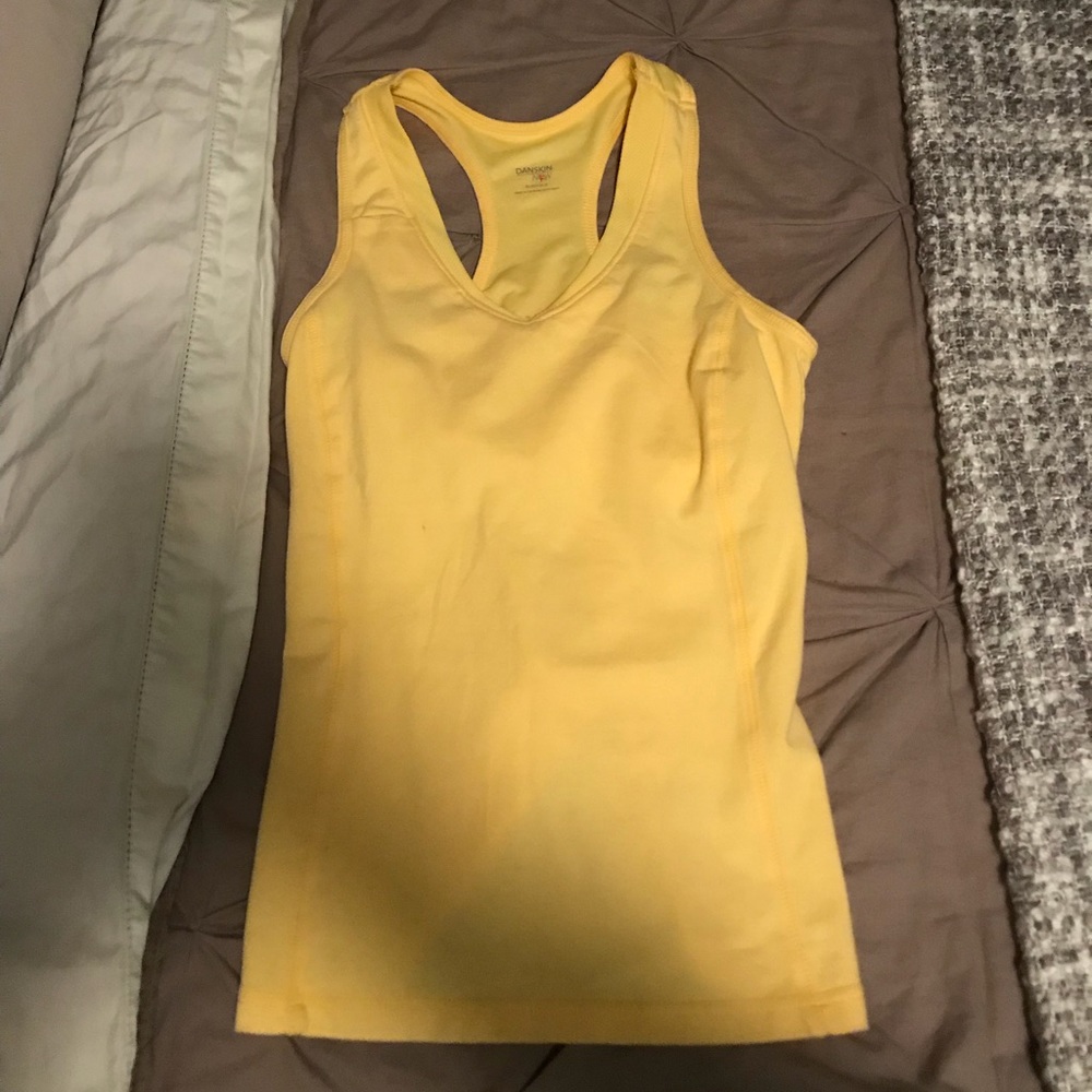 Yellow workout top